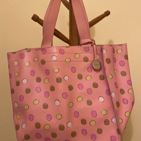 Furla Handbags - FURLA Pink Leather Tote